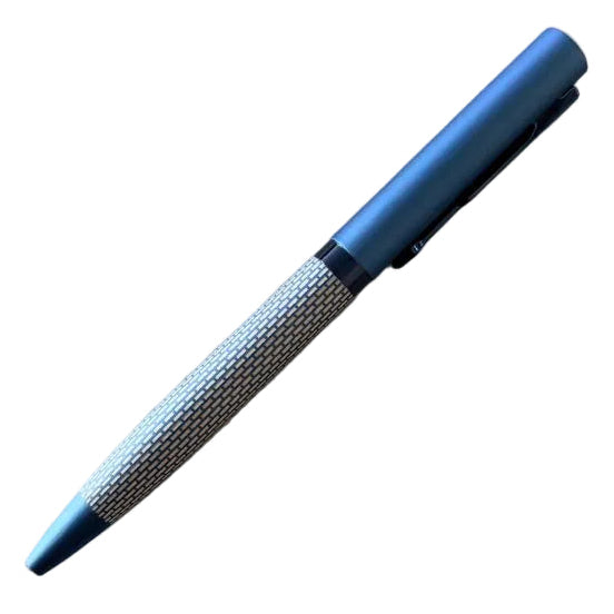 Thick Blue Brick Layered Texture Metal Executive Pen | Tanzania