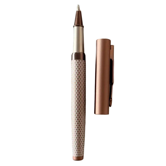 Thick Bronze Brick Layered Texture Metal Executive Pen | Tanzania