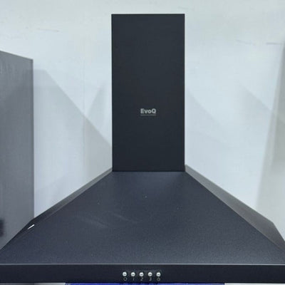 EVOQ 60cm Black Pyramid Chimney Hood ECH-PR001BL

