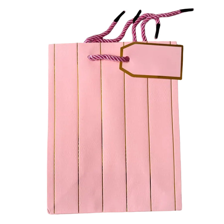 Pink with gold lines Gift Bag A5 | Gift bags in Dar Tanzania
