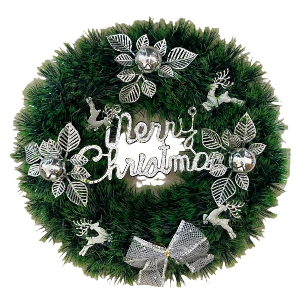 Green And Silver Christmas wreath | Xmas decorations in Dar Tanzania