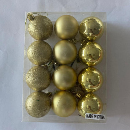 Gold Christmas Balls 12pc in Box | Xmas decorations in Dar Tanzania