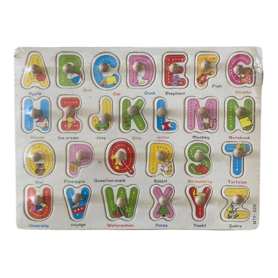 Coloured Wooden Alphabets | Educational Wooden Toys in Dar