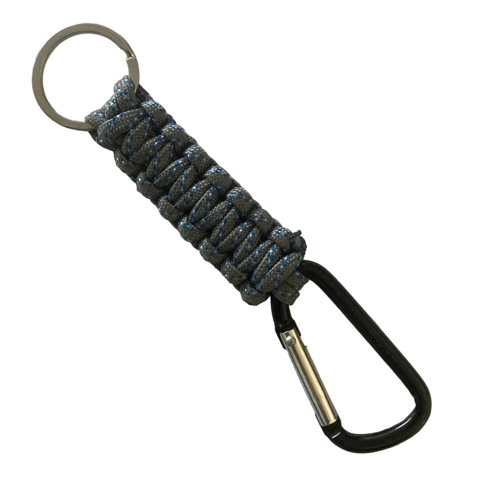 Paracord Box Knot Lanyard Keychain With Carabiner Clip