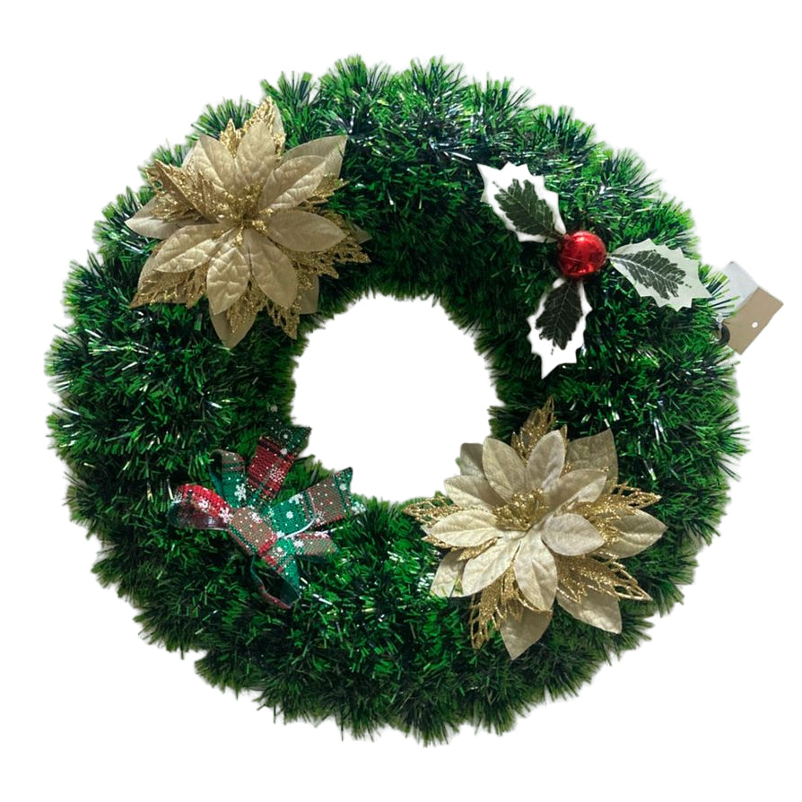 Green And Gold Christmas wreath | Xmas decorations in Dar Tanzania