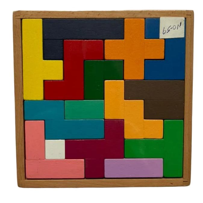 Montessori Wooden Russian Blocks Tetris Game