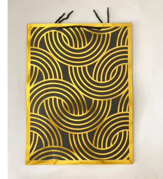 Black gold spirals Gift Bag xl | Gift bags in Dar Tanzania