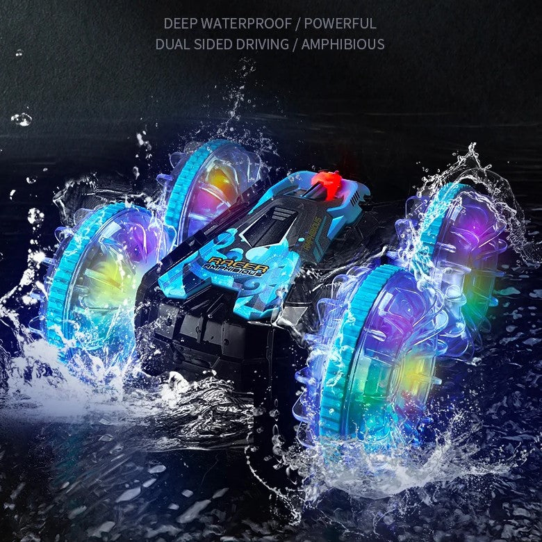 AMPHIBIOUS, Double-sided Flip, Remote Control RC Stunt Car
