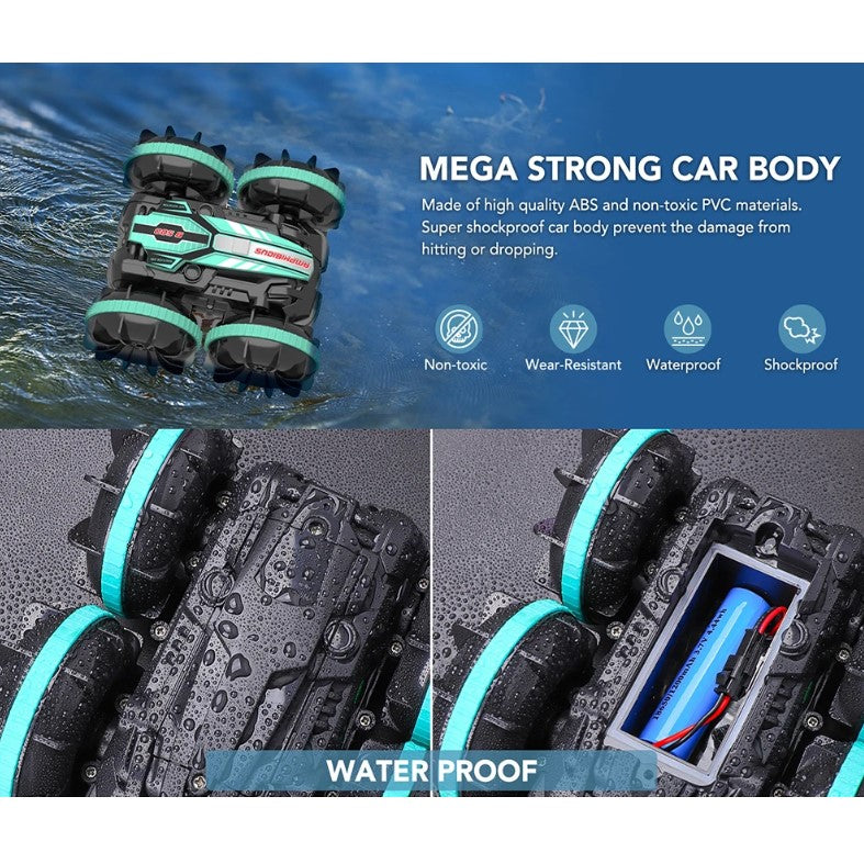 AMPHIBIOUS, Double-sided Flip, Remote Control RC Stunt Car