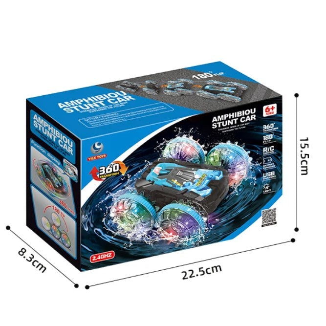 AMPHIBIOUS, Double-sided Flip, Remote Control RC Stunt Car