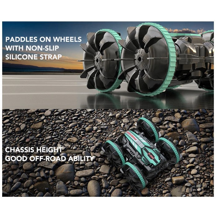 AMPHIBIOUS, Double-sided Flip, Remote Control RC Stunt Car