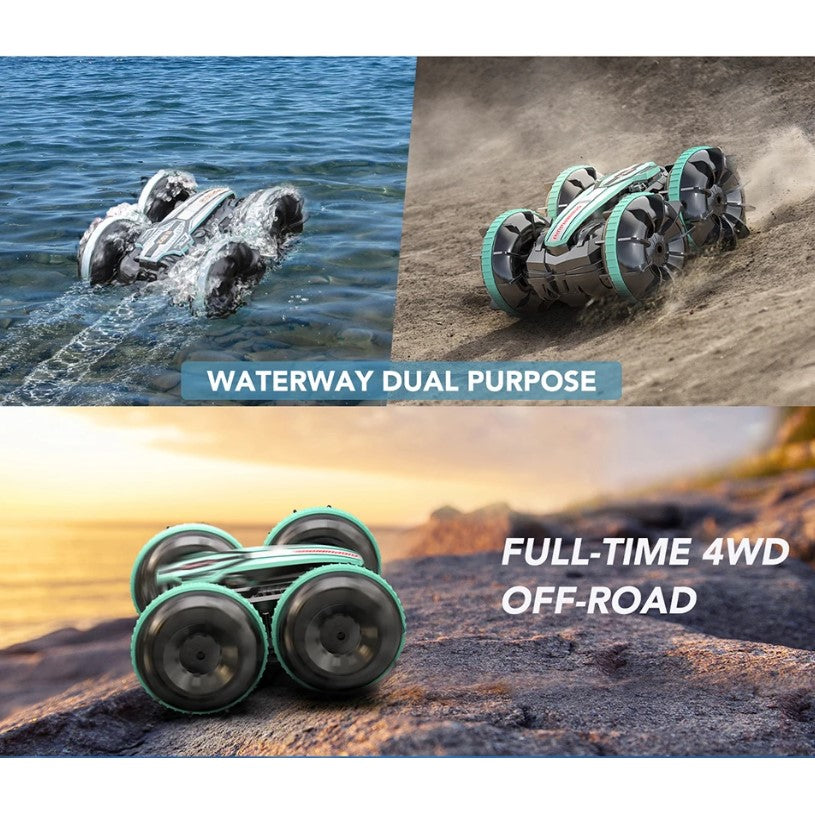 AMPHIBIOUS, Double-sided Flip, Remote Control RC Stunt Car