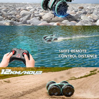 AMPHIBIOUS, Double-sided Flip, Remote Control RC Stunt Car