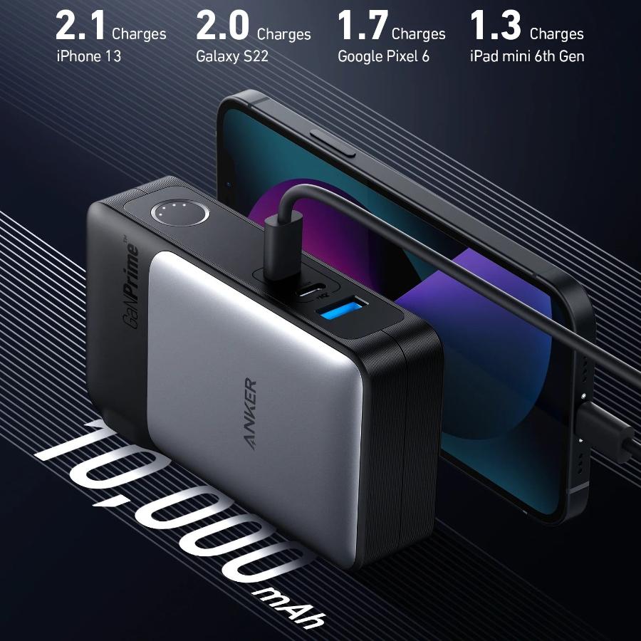 ANKER 733, 10000 mAh 2 in 1 GaNPrime PowerCore Power Bank in Tanzania