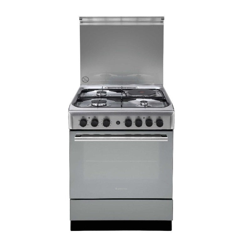 ARISTON 60 cm 3 Gas Burner 1 Electric Plate With 63 Liter Electric Multifunction Oven Cooker A6MSH2F