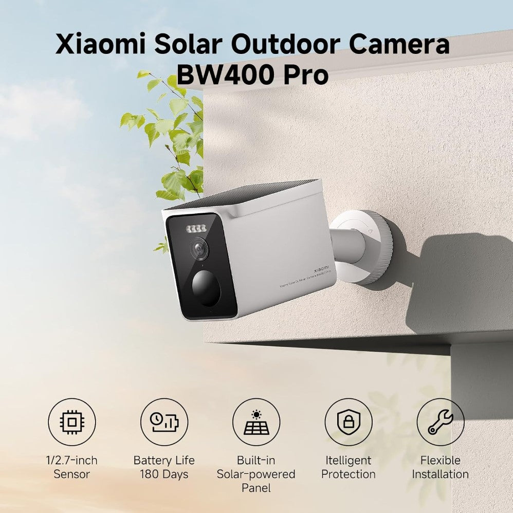 MI XIAOMI BW400 Pro, 1000mAh Battery, 4MP, Solar Outdoor Camera Set