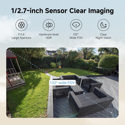 MI XIAOMI BW400 Pro, 1000mAh Battery, 4MP, Solar Outdoor Camera Set