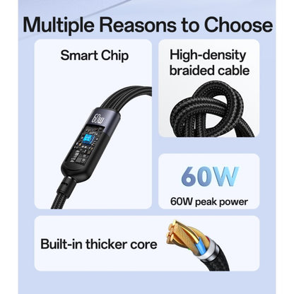 YESIDO USB-C, USB-C to iP Watch, 1.2m, 60W Fast Charging Cable CA136C