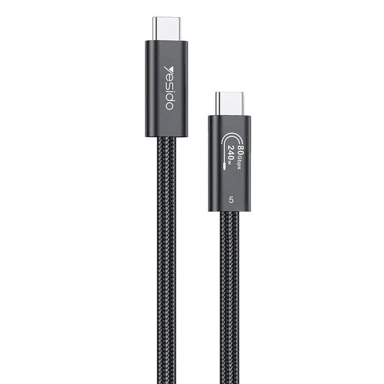 YESIDO Thunderbolt 5, Type C, 240W, 16K Vid, 80Gbps, Data Cable CA211