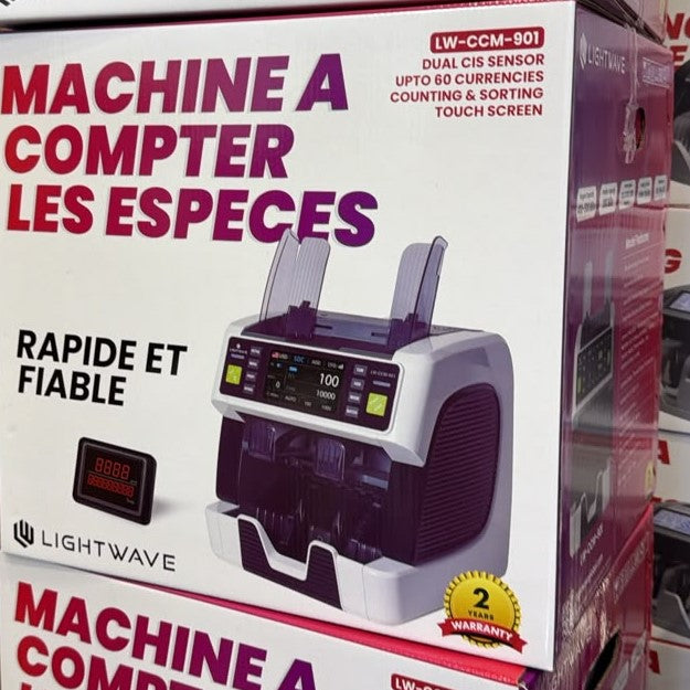 LIGHTWAVE Bank Grade Cash Counting Machine CCM901 | Tanzania