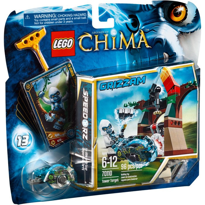 LEGO Legends Of Chima Grizzam Tower Target 96pc Bricks 70110