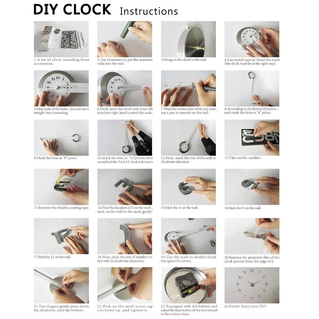 3D Sticking DIY Wall Clock | Wall Clocks in Dar Tanzania