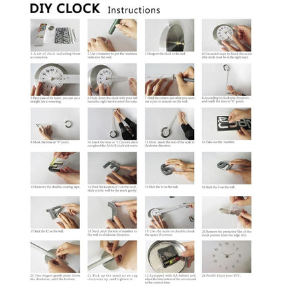3D Sticking DIY Wall Clock | Wall Clocks in Dar Tanzania