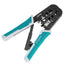 TOTAL Modular Plug RJ45 Ethernet Cable Stripping and Crimping Tool