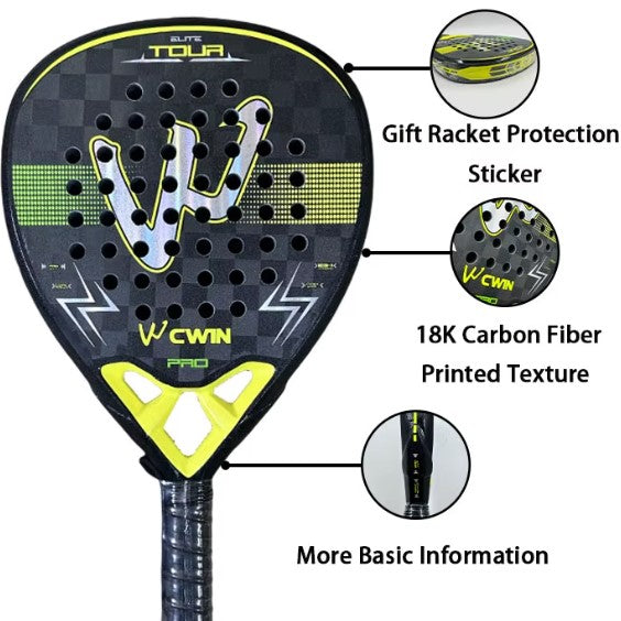CAMEWIN ELITE TOUR Carbon Fiber Padel Racket | PadelBall in Tanzania