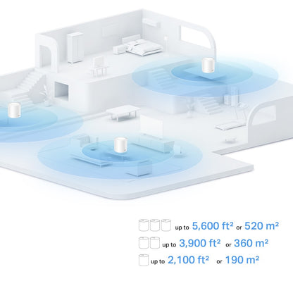 TP-LINK Deco X10 AX1500 Whole Home Mesh Wi-Fi 6 System, 3pc Pack