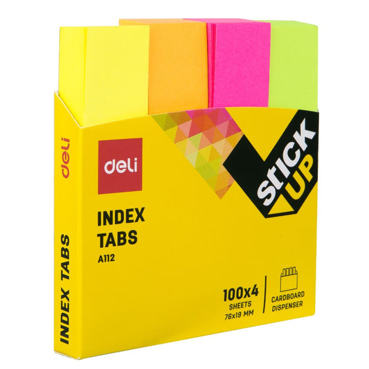 DELI 4 x 100 Sticky Index Tabs A112 | Sticky notes in Dar Tanzania