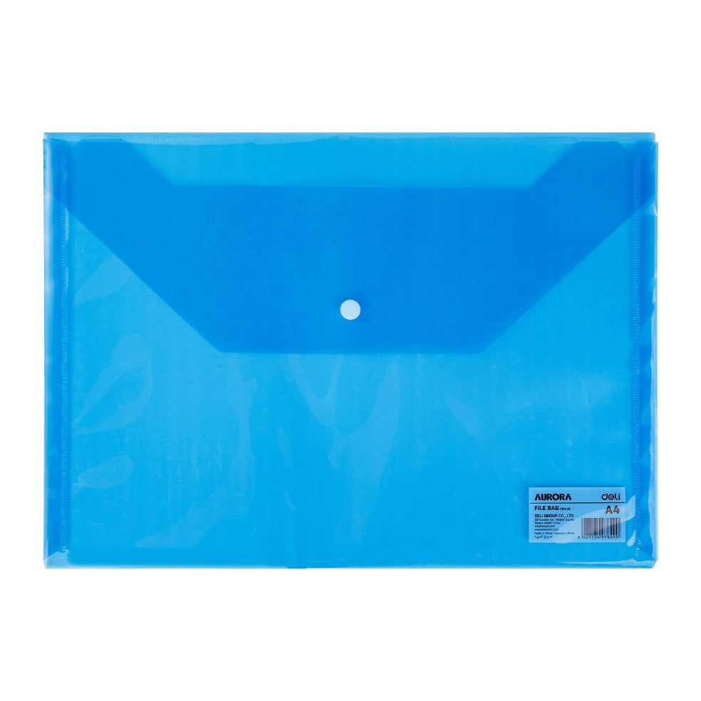 DELI A4 Blue Plastic Folder With Button | Files in Dar Tanzania