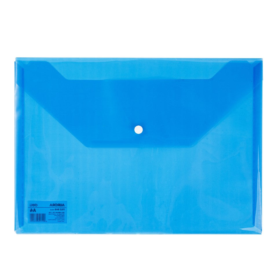 DELI A4 Blue Plastic Folder With Button | Files in Dar Tanzania