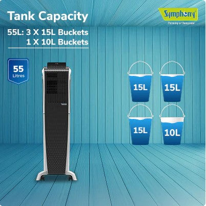 SYMPHONY DIET 3D 55i 55L Tower Air Cooler | Air Cooler in Dar Tanzania