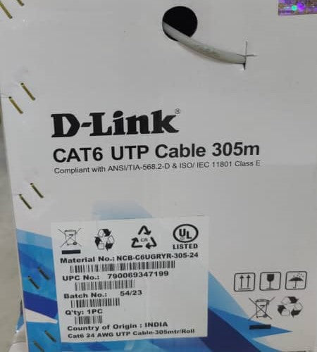 D-Link 305m Cat6 UTP Network Cable | Network cables in Dar Tanzania