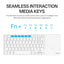 RAPOO E900T Bluetooth/ Wireless, Multi-mode Keyboard With Touchpad