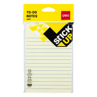 DELI White Ruled Sticky Notes 6 x 4 Inch, EA00752 | DELI Tanzania