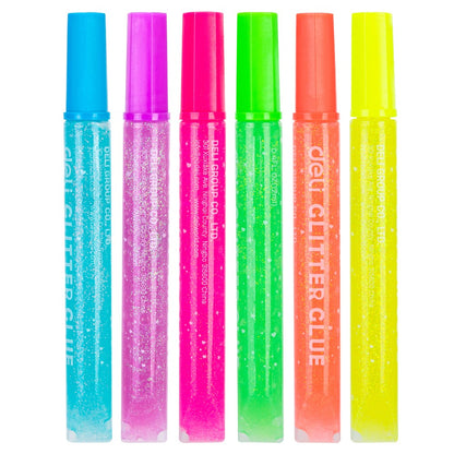 DELI Glitter Glue, 6pc Pack, EA71301 | Glitter glue in Dar Tanzania