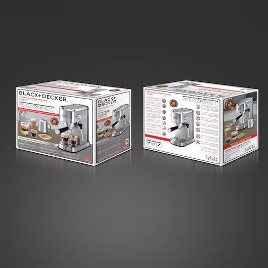 BLACK+DECKER Espresso, Cappuccino, Coffee Machine ECM150-B5