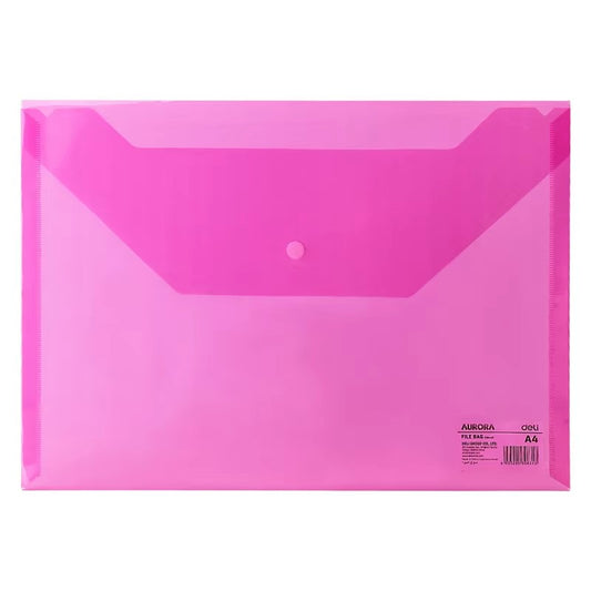 DELI A4 Pink Plastic Folder With Button | Folder in Dar Tanzania