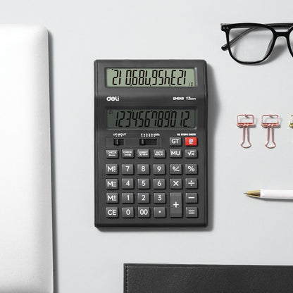 DELI 12 Digit, Dual Display Calculator, EM049 | Calculator in Tanzania