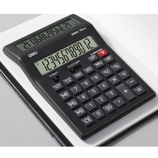 DELI 12 Digit, Dual Display Calculator, EM049 | Calculator in Tanzania