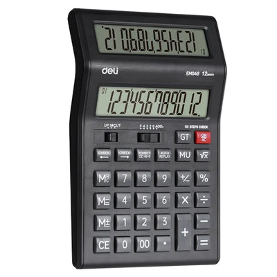 DELI 12 Digit, Dual Display Calculator, EM049 | Calculator in Tanzania