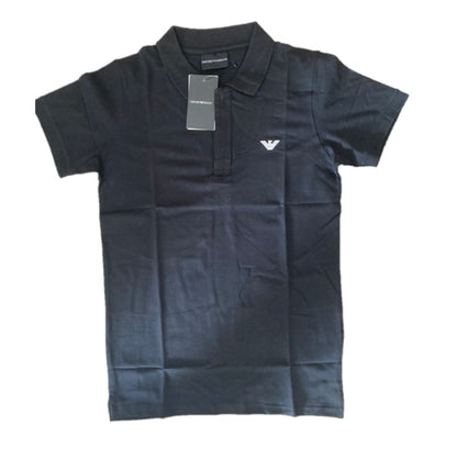 EMPORIO ARMANI Cotton Polo Black T-shirt | T-shirts in Dar Tanzania