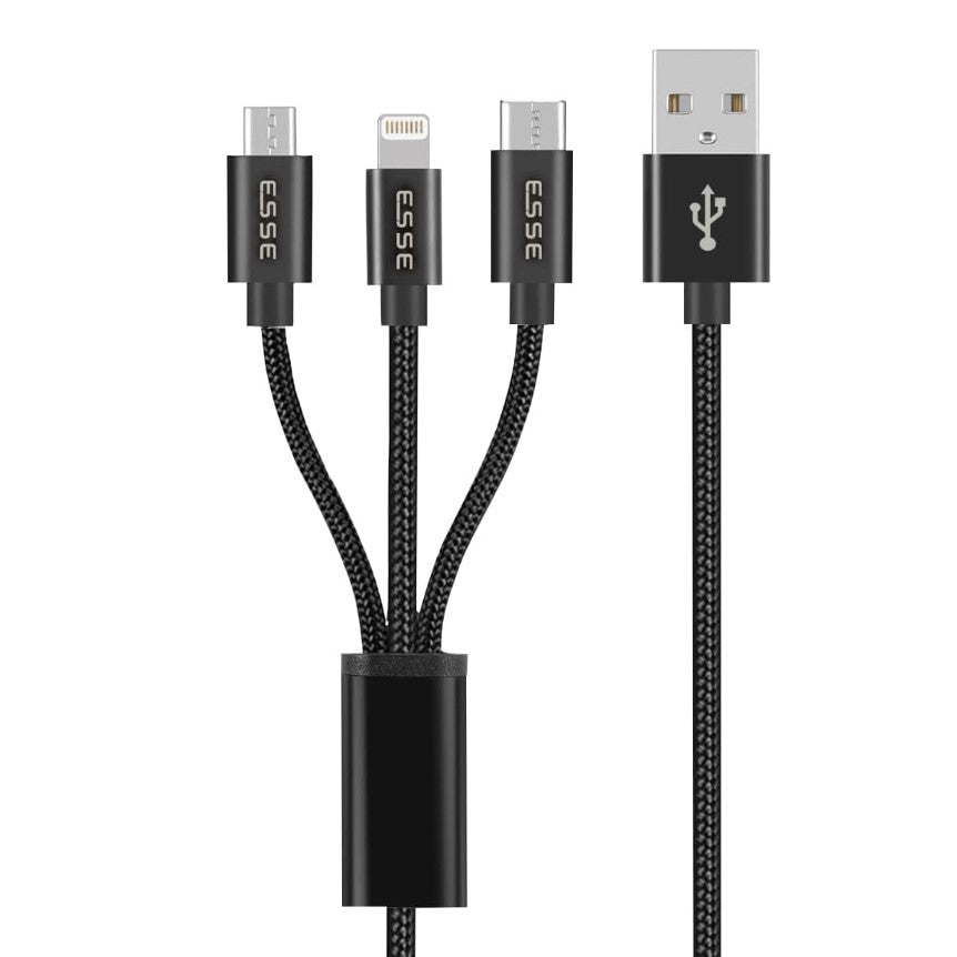 ESSE USB to Lightning, Type-C, Micro, 1m Charging Cable | Tanzania