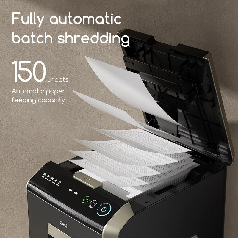 DELI ET809, P-4, Auto 150 Sheets/ Manual 12 Sheets, Paper Shredder