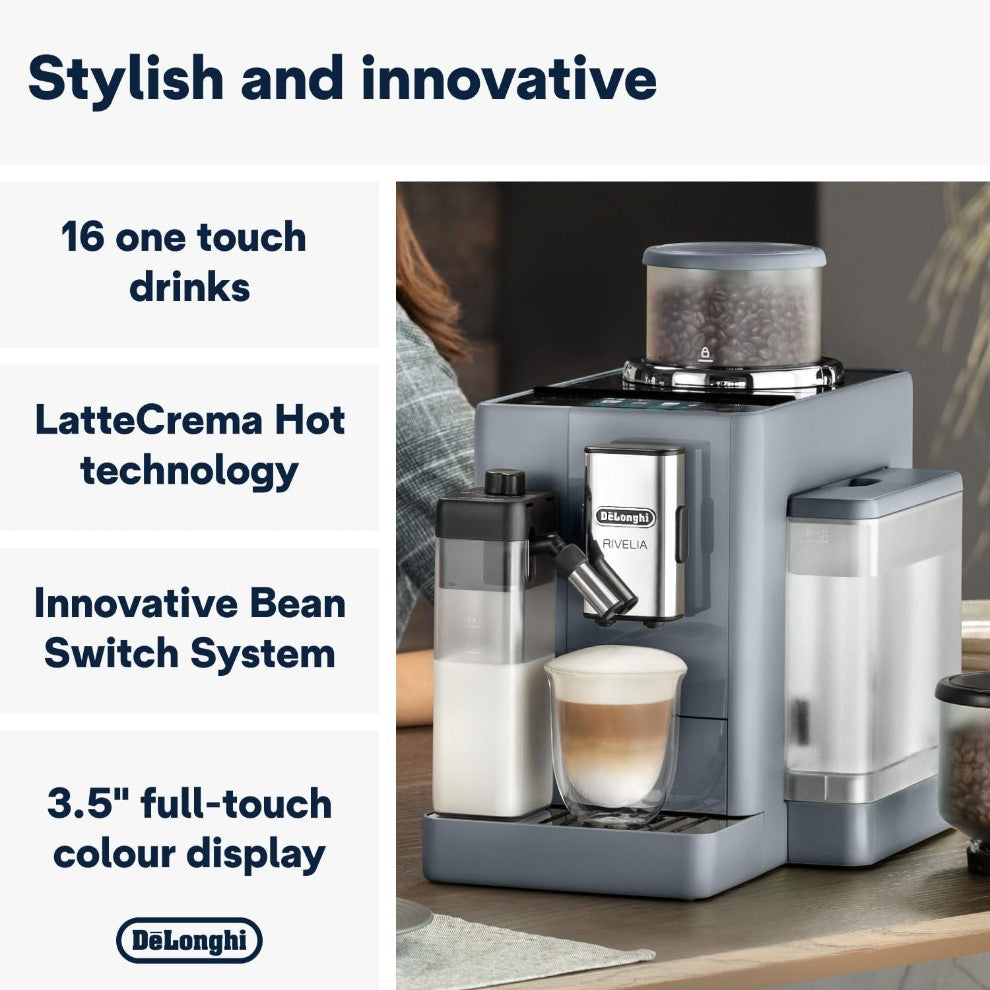 DELONGHI Rivelia Automatic Cappuccino,Espresso,Coffee Maker EXAM440.55