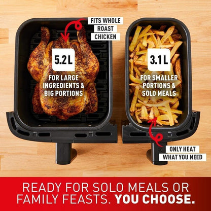 TEFAL Dual Easy Fry, 8.3L Air Fryer EY901840 | Airfryer in Tanzania