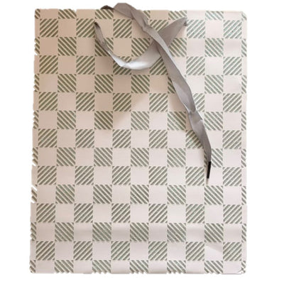 Chevrons White Glitter Gift Bag A4 | Gift bags in Dar Tanzania