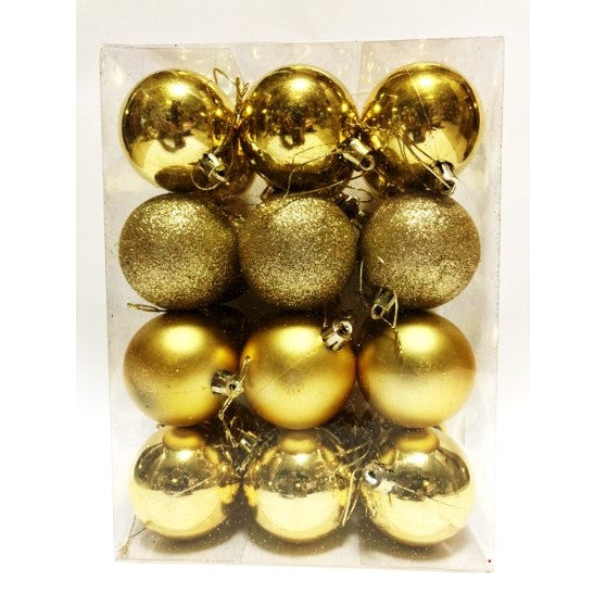 24pc Gold Christmas Balls 6cm | Xmas decorations in Dar Tanzania